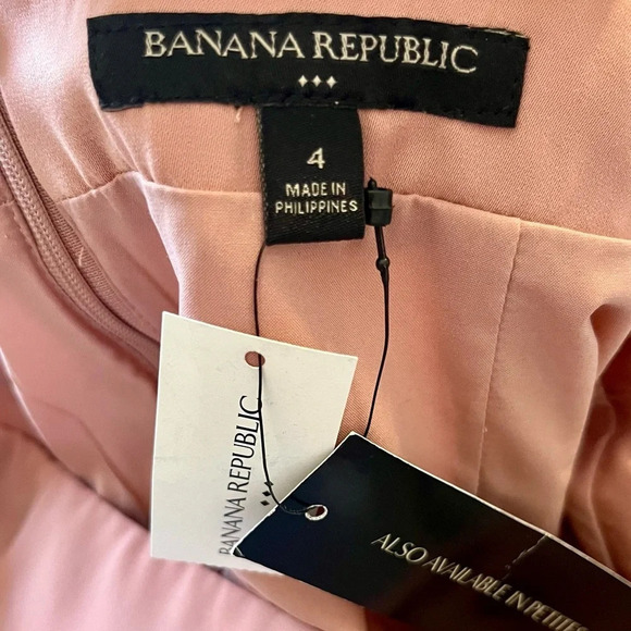 Banana Republic| NEW Pink Pencil Short Skirt Sarong  Side Tie Size US 4 NWT - Picture 6 of 9